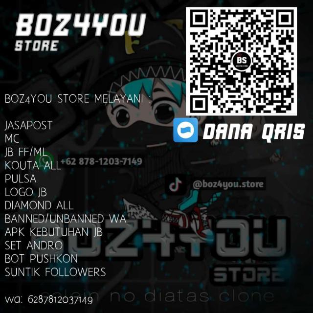 STOK 1 || BOZ4YOU STORE