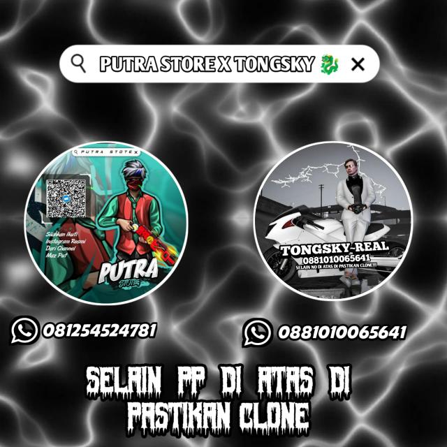 STOK PUTRA STORE X TONGSKY FEMES