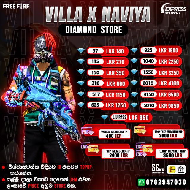 VILLA x NAVIYA FF DIAMOND STORY ?
