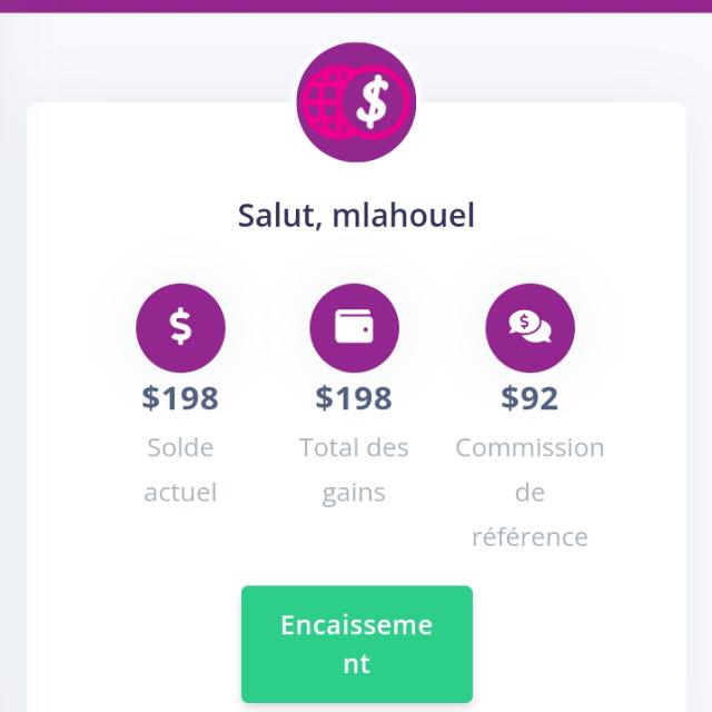 Ganier 50$ par jour gratuit