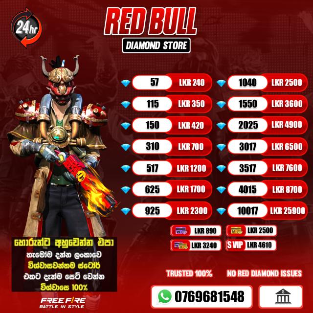 RED BULL DIAMOND TOP UP